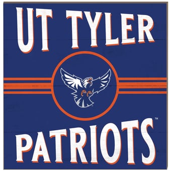 Texas Tyler Patriots 10" x 10" Retro Team Sign