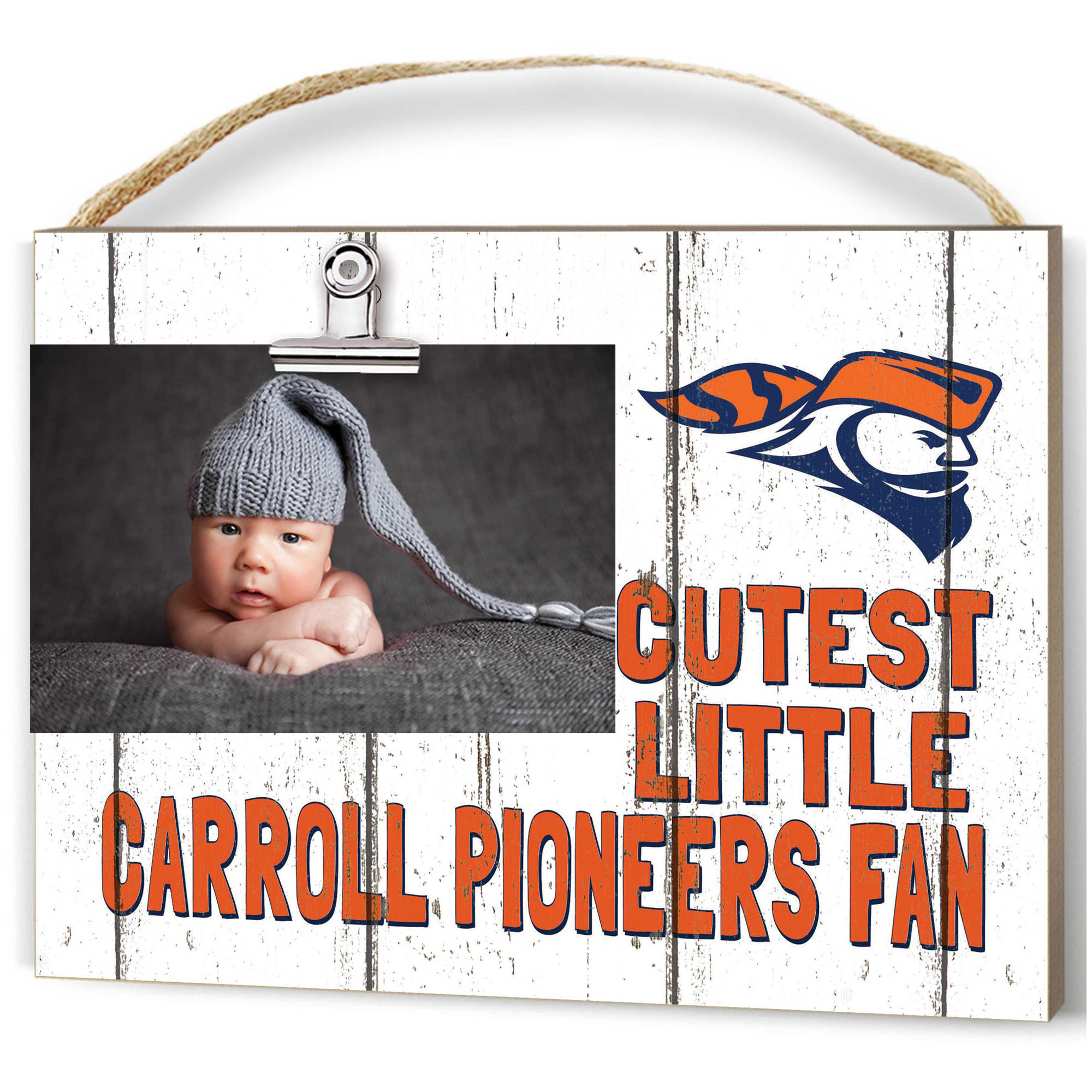 Carroll University Pioneers 8'' x 10'' Cutest Little Weathered Logo Clip Photo Frame
