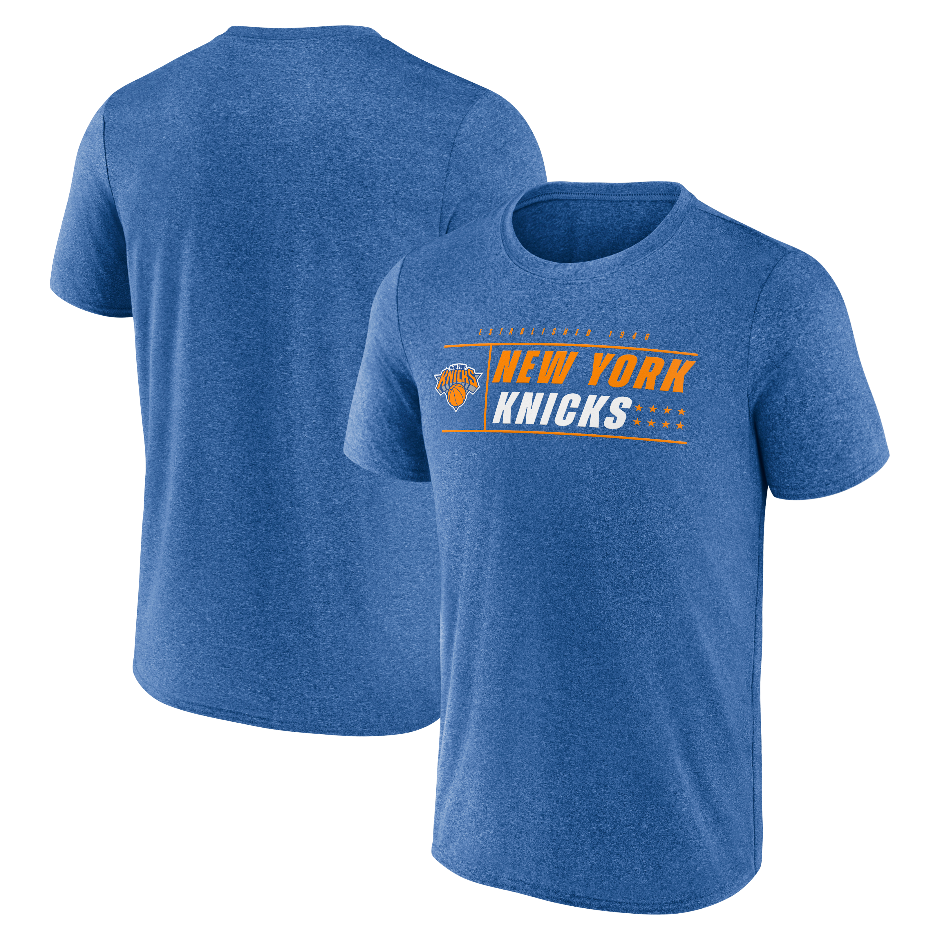 Men's Fanatics Blue New York Knicks Intercepted Pass T-Shirt