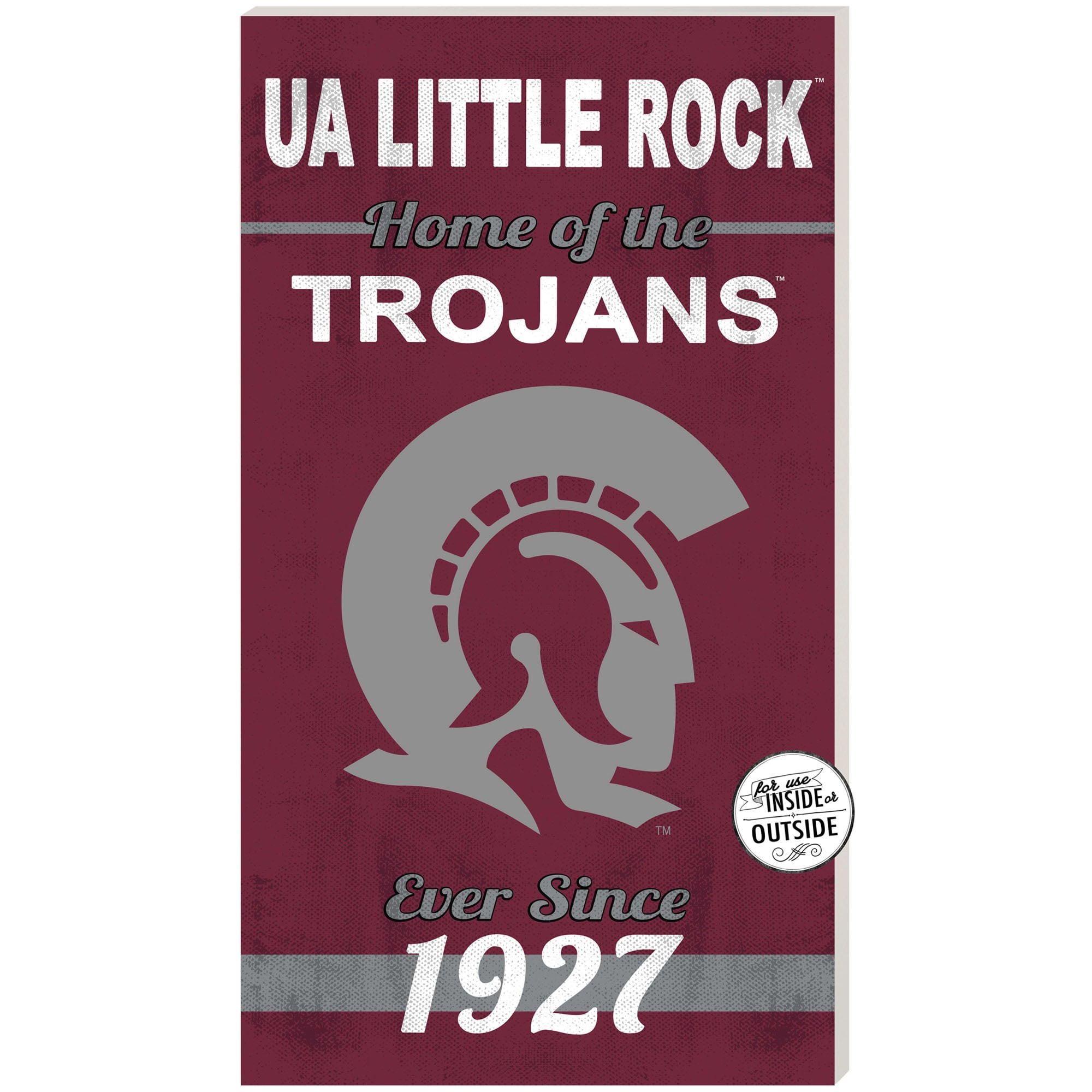 Arkansas Little Rock Trojans 11'' x 20'' Indoor/Outdoor Home Of The Sign
