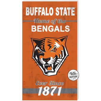 Buffalo State Bengals 11'' x 20'' Indoor/Outdoor Home Of The Sign