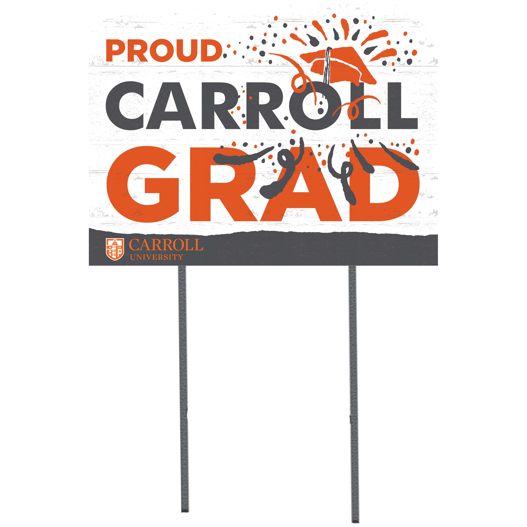 Carroll University Pioneers 18" x 24" Yard Sign