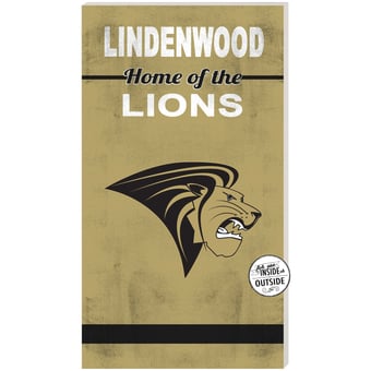 Lindenwood Lions 11'' x 20'' Indoor/Outdoor Home Of The Sign