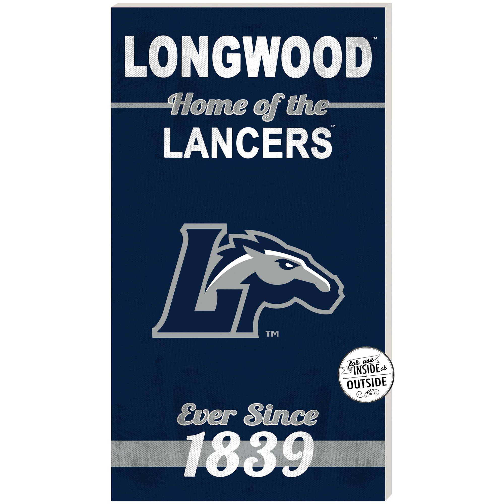 Longwood Lancers 11'' x 20'' Indoor/Outdoor Home Of The Sign
