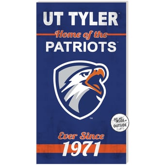 Texas Tyler Patriots 11'' x 20'' Indoor/Outdoor Home Of The Sign