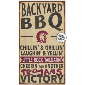Arkansas Little Rock Trojans 11'' x 20'' Indoor/Outdoor BBQ Sign