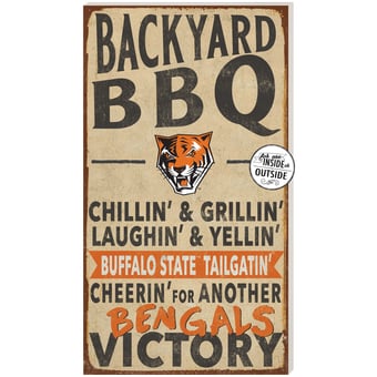 Buffalo State Bengals 11'' x 20'' Indoor/Outdoor BBQ Sign