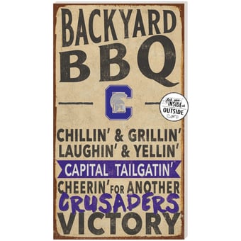 Capital University Comets 11'' x 20'' Indoor/Outdoor BBQ Sign