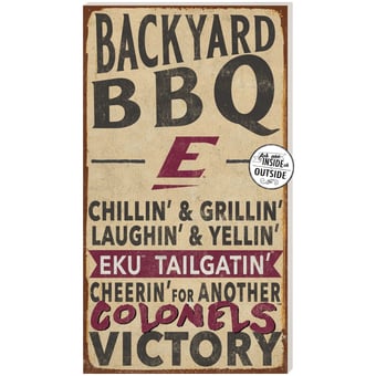 Eastern Kentucky Colonels 11'' x 20'' Indoor/Outdoor BBQ Sign