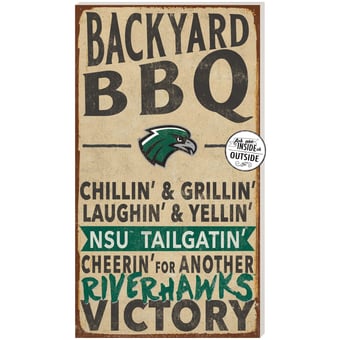 Northeastern State Riverhawks 11'' x 20'' Indoor/Outdoor BBQ Sign