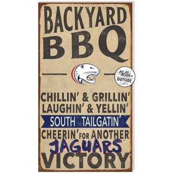 South Alabama Jaguars 11'' x 20'' Indoor/Outdoor BBQ Sign