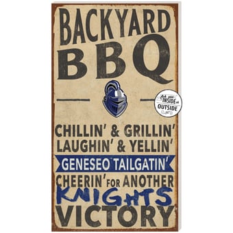 SUNY Geneseo Knights 11'' x 20'' Indoor/Outdoor BBQ Sign