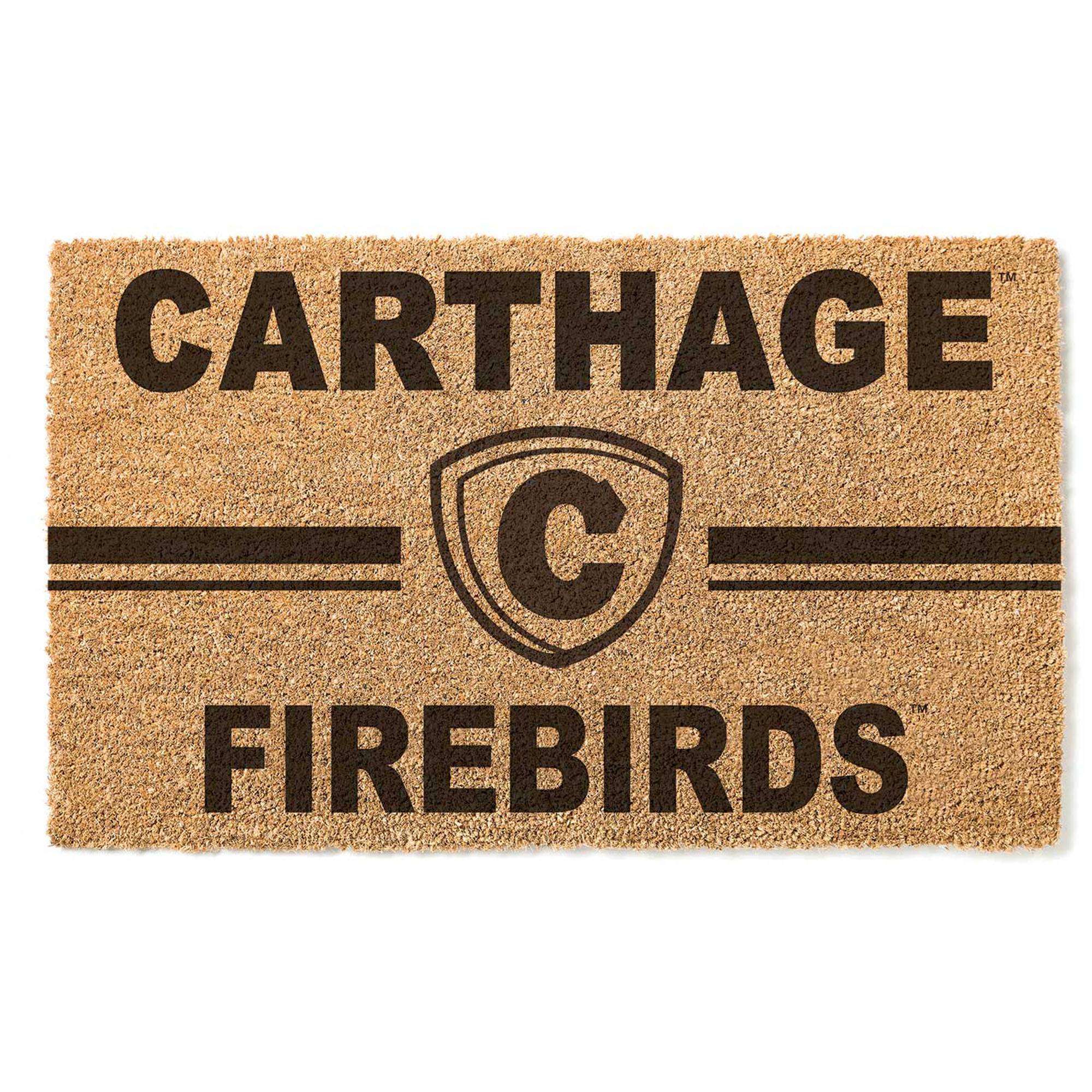 Carthage Firebirds 18" x 30" Team Logo Doormat
