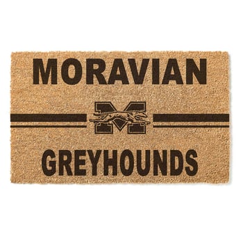 Moravian Greyhounds 18" x 30" Team Logo Doormat