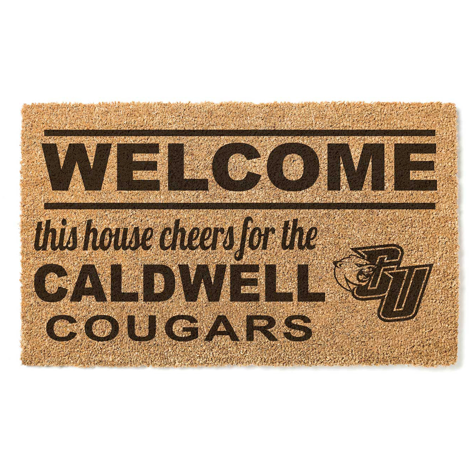 Caldwell Cougars 18″ x 30″ Welcome Doormat Caldwell Cougars 18″ x 30″ Welcome Doormat