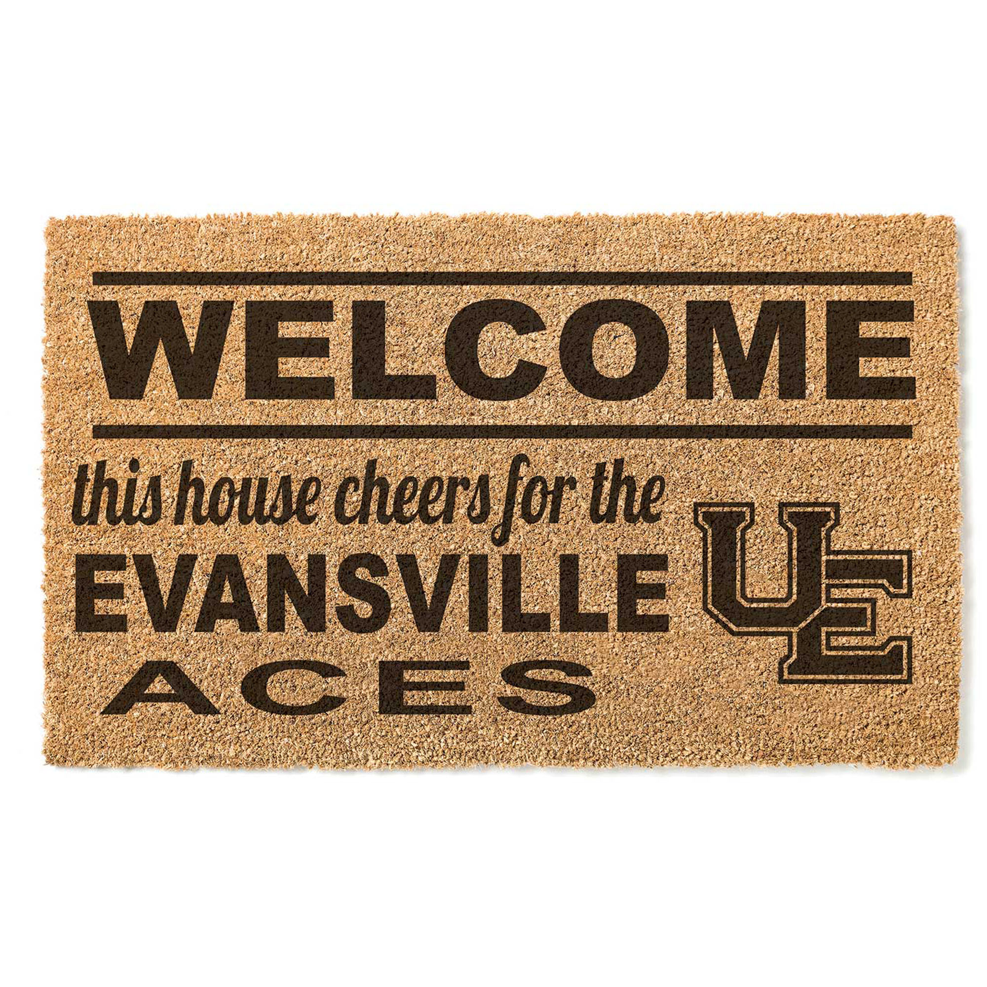 Evansville Purple Aces 18" x 30" Welcome Doormat