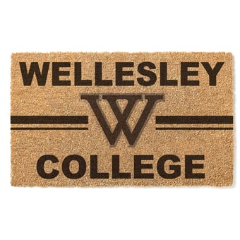 Wellesley Blue 18" x 30" Team Logo Doormat