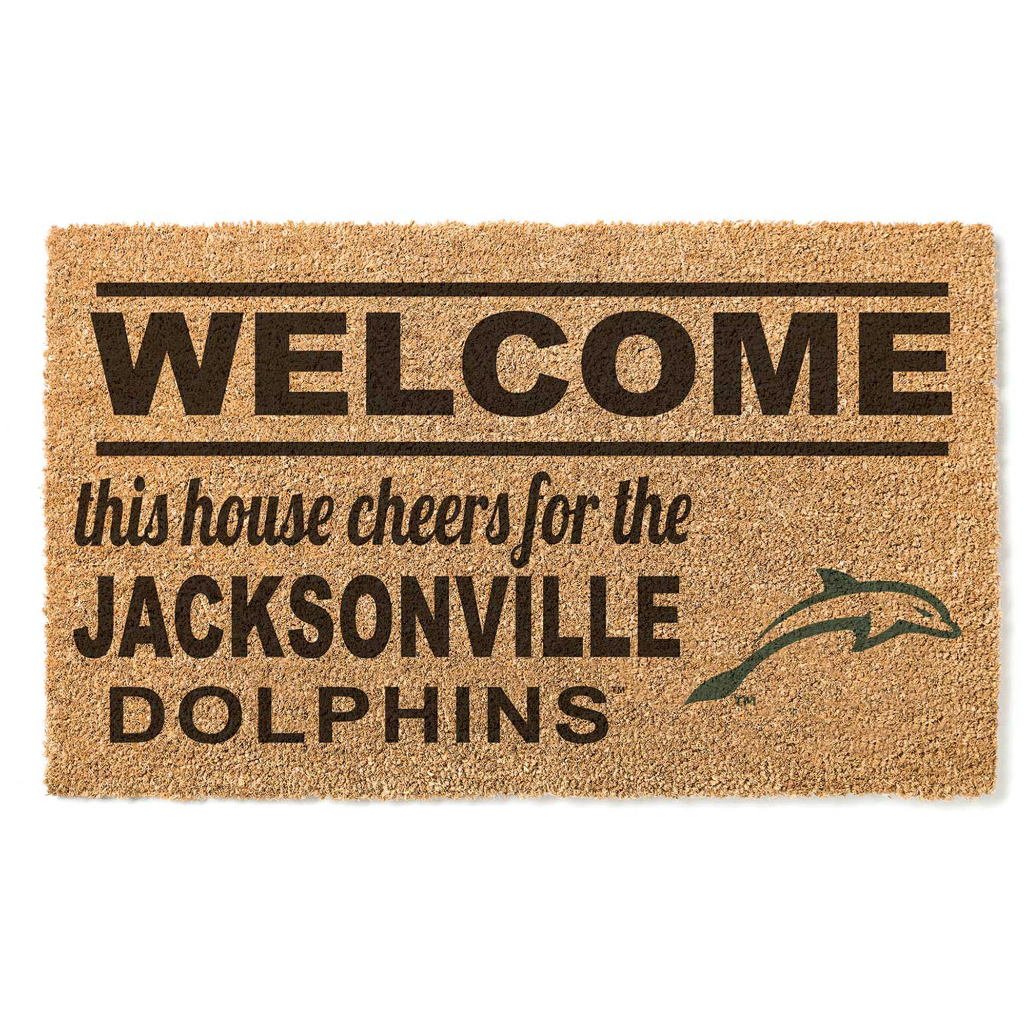JU Dolphins 18" x 30" Welcome Doormat