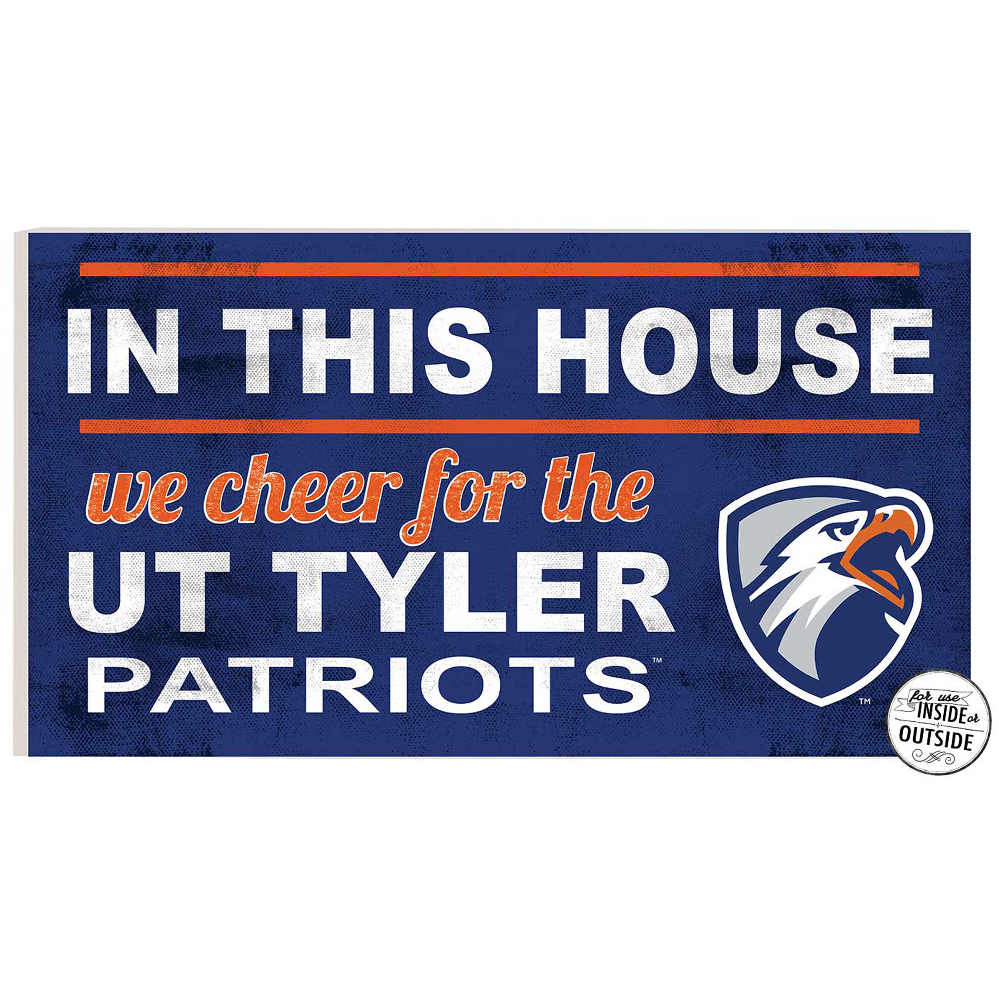 Texas Tyler Patriots 11" x 20" Indoor/Outdoor In This House Sign