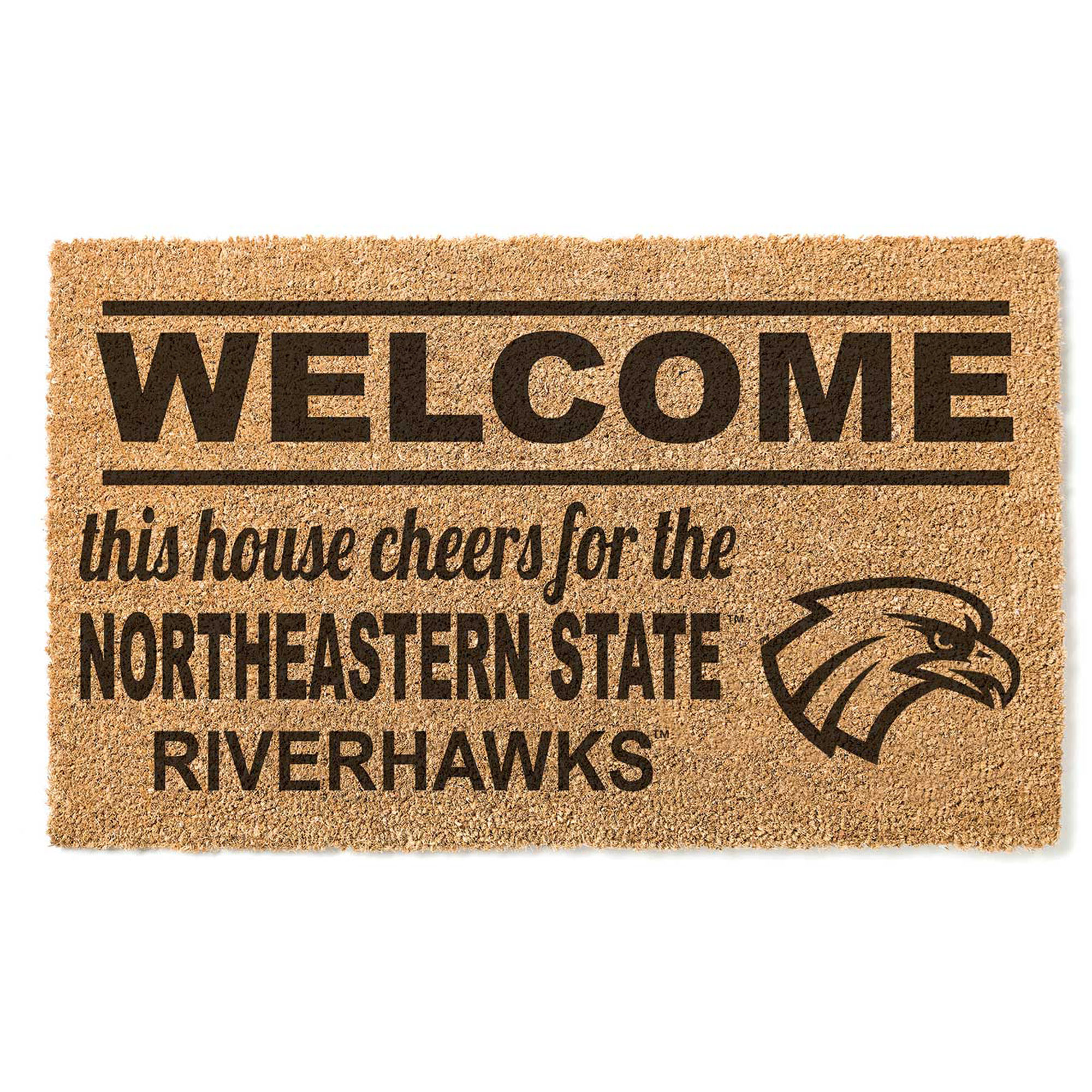 Northeastern State Riverhawks 18" x 30" Welcome Doormat