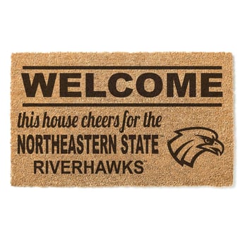 Northeastern State Riverhawks 18" x 30" Welcome Doormat