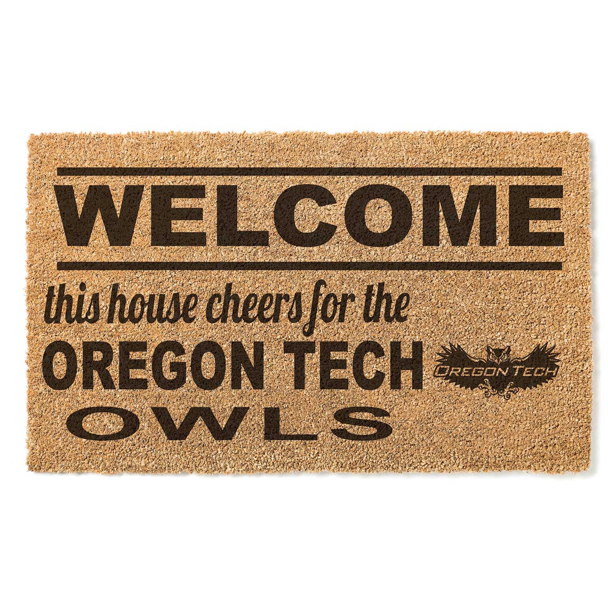 Oregon Tech Hustlin' Owls 18" x 30" Welcome Doormat