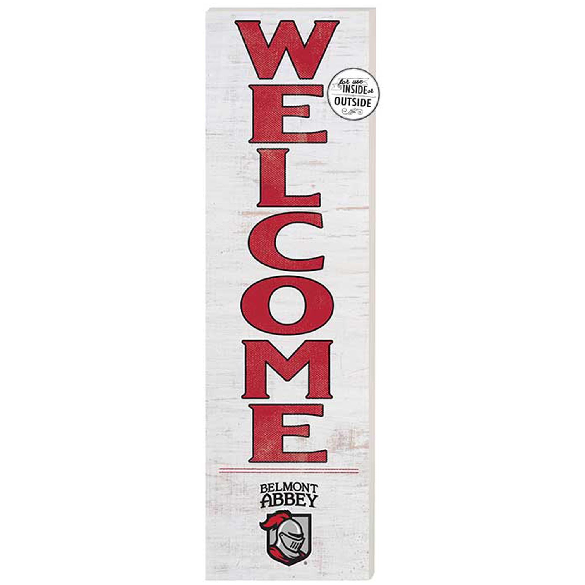 Belmont Abbey Crusaders 10'' x 35'' Indoor/Outdoor Welcome Sign