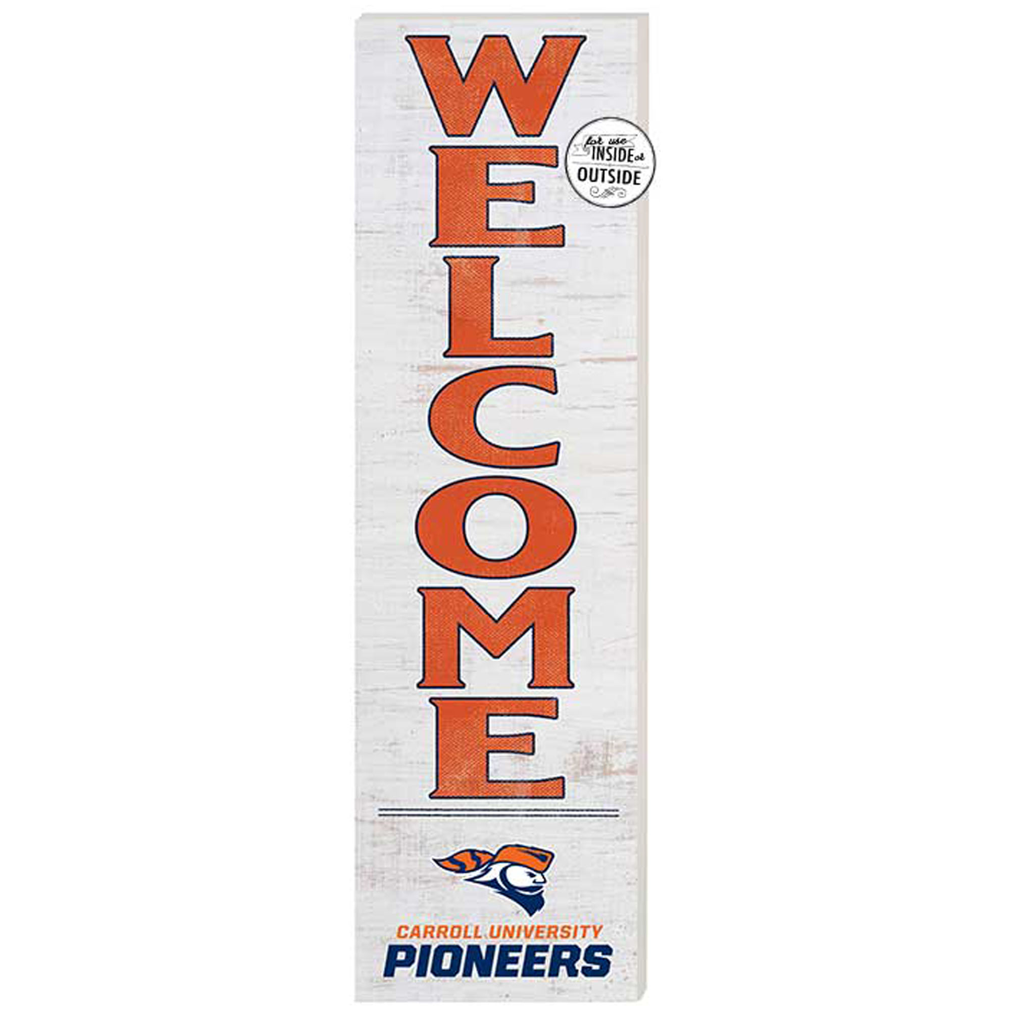Carroll University Pioneers 10'' x 35'' Indoor/Outdoor Welcome Sign
