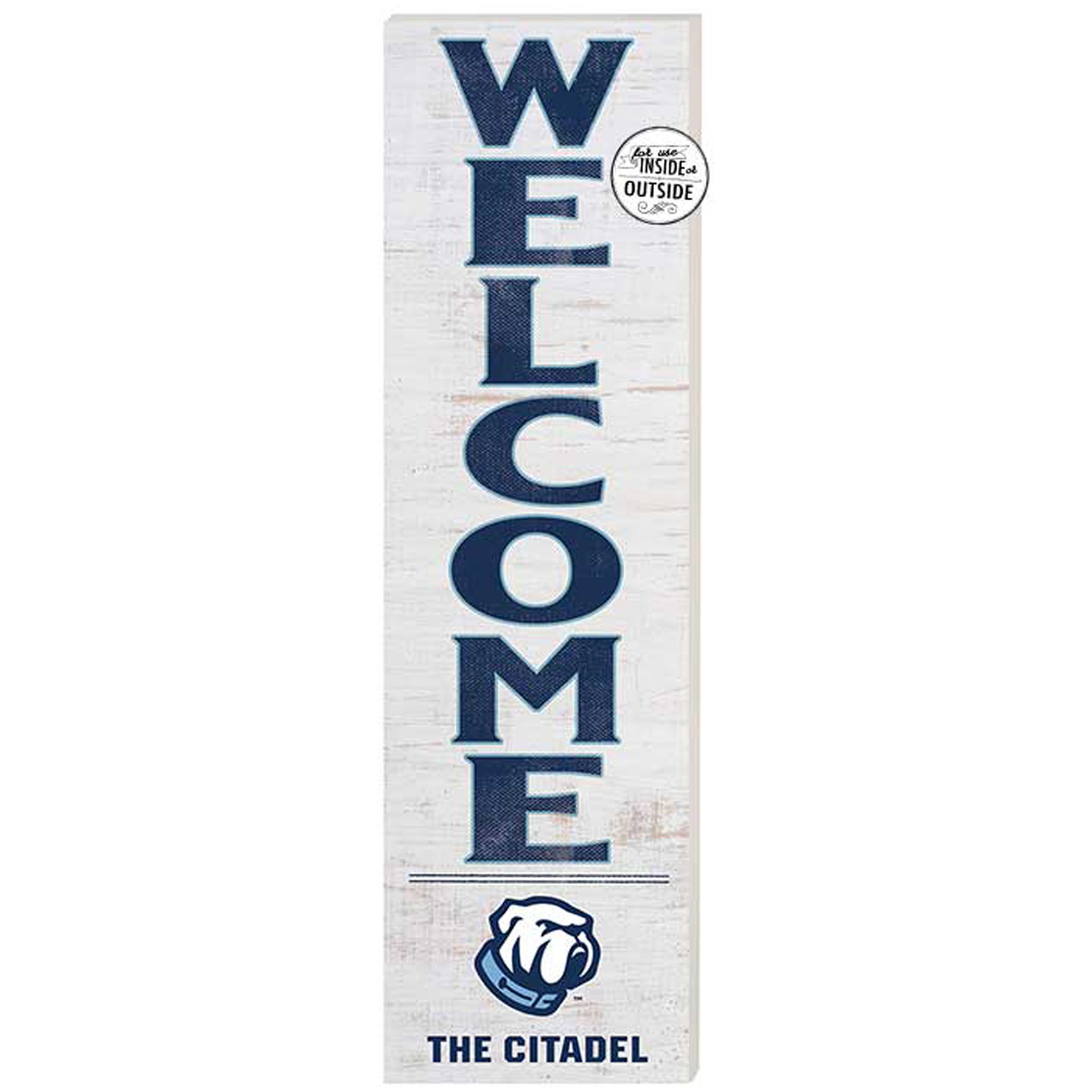 Citadel Bulldogs 10'' x 35'' Indoor/Outdoor Welcome Sign