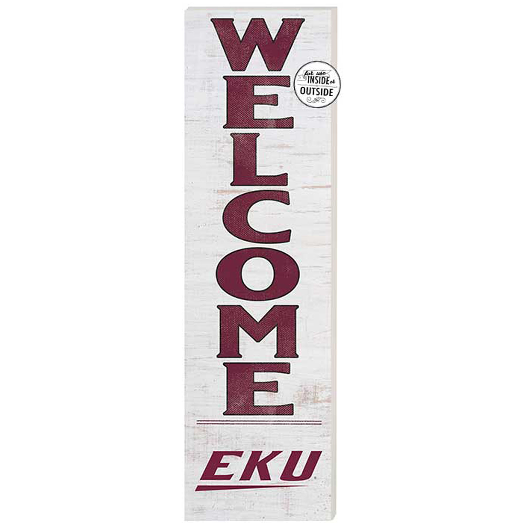 Eastern Kentucky Colonels 10'' x 35'' Indoor/Outdoor Welcome Sign
