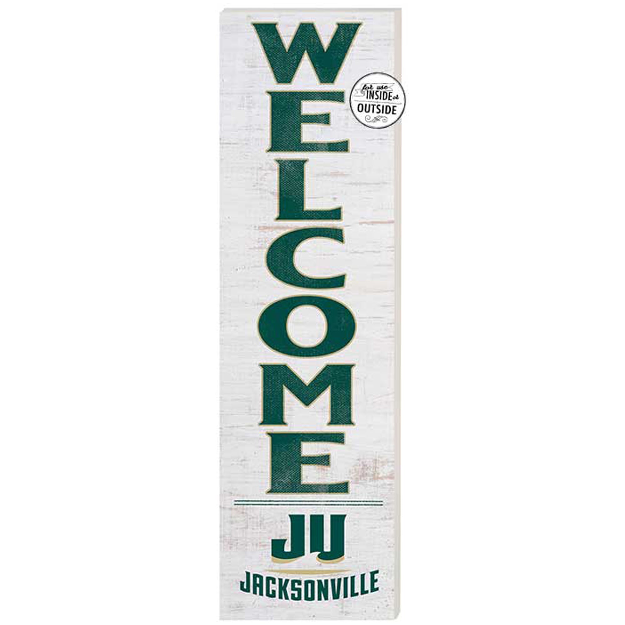 JU Dolphins 10'' x 35'' Indoor/Outdoor Welcome Sign