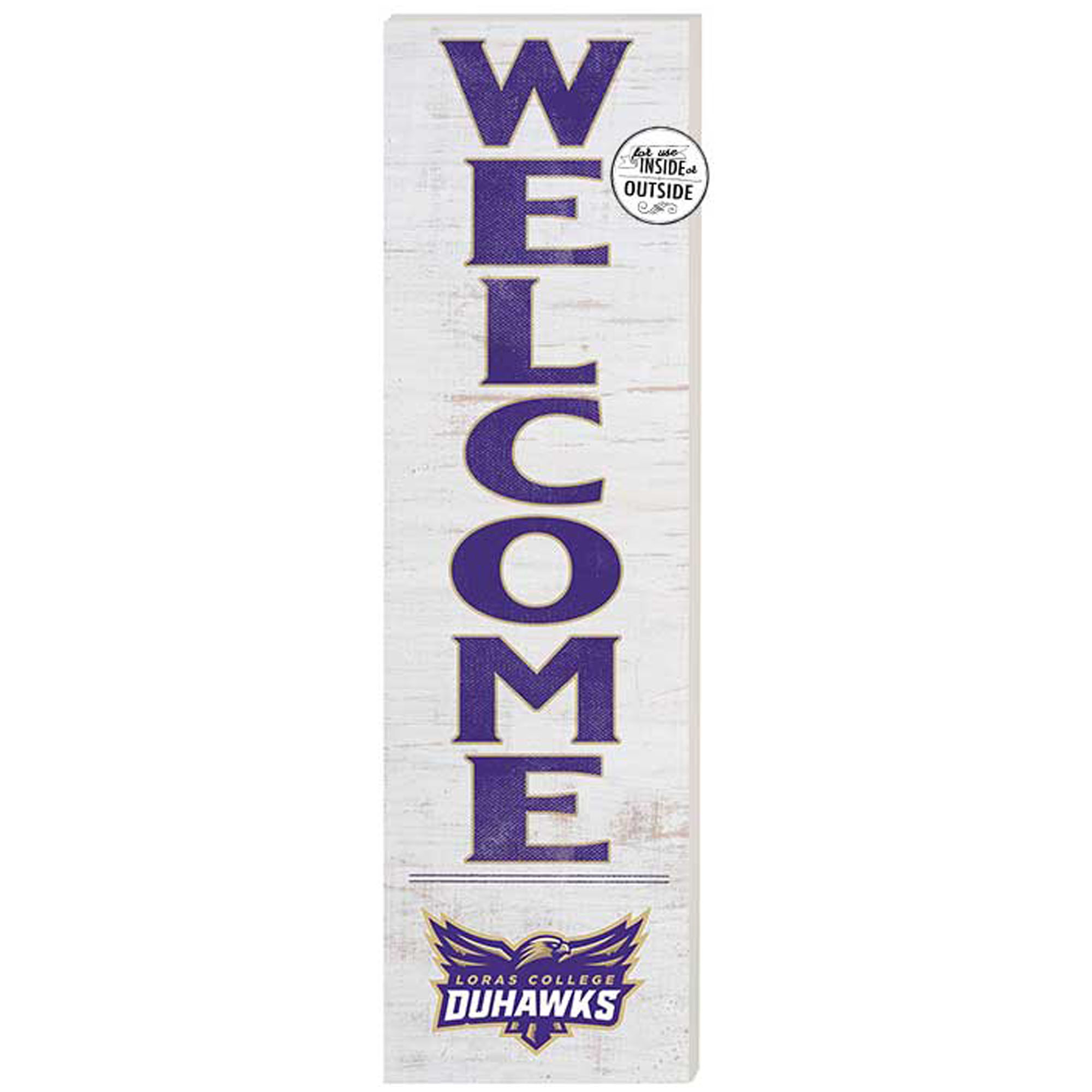 Loras College Duhawks 10'' x 35'' Indoor/Outdoor Welcome Sign
