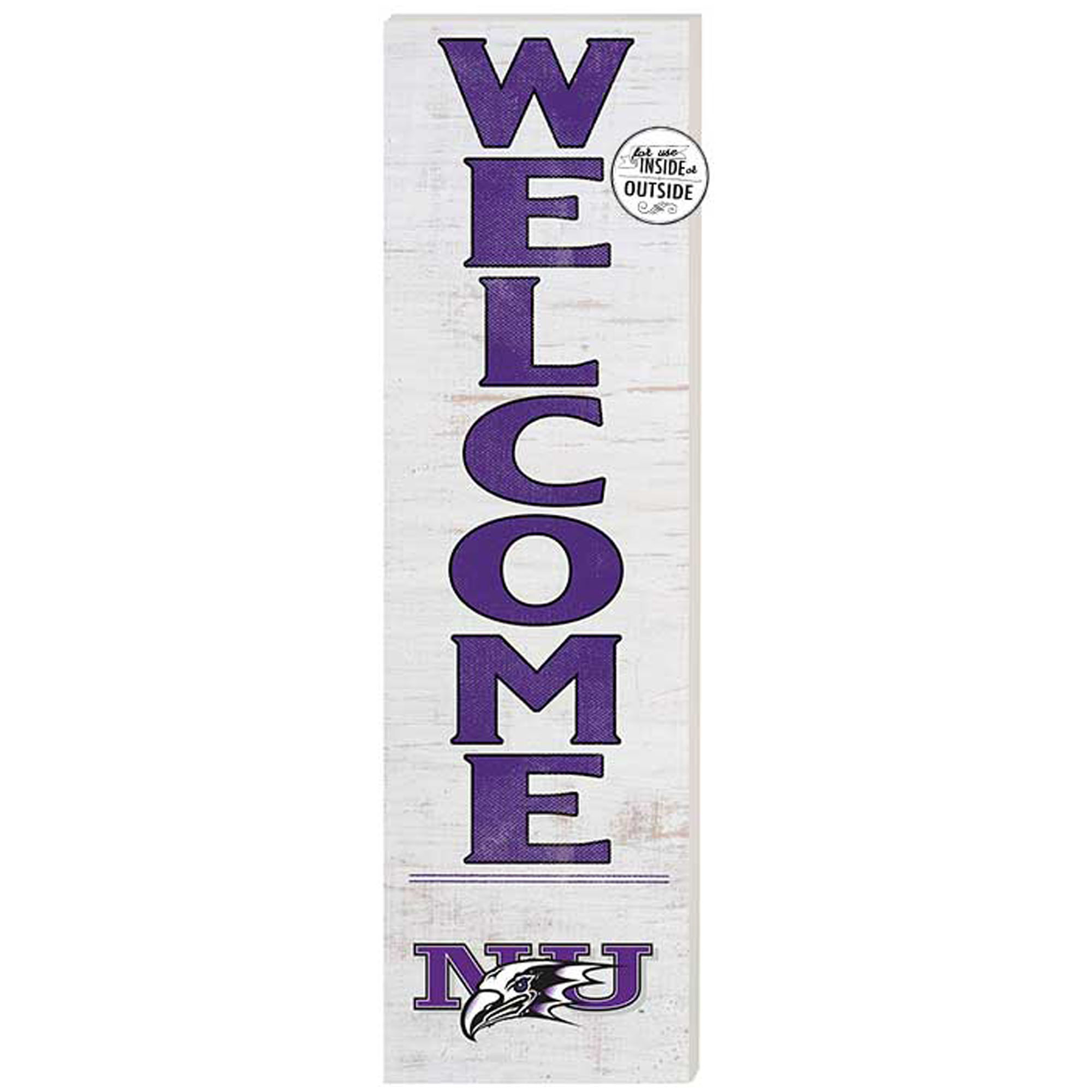 Niagara Purple Eagles 10'' x 35'' Indoor/Outdoor Welcome Sign