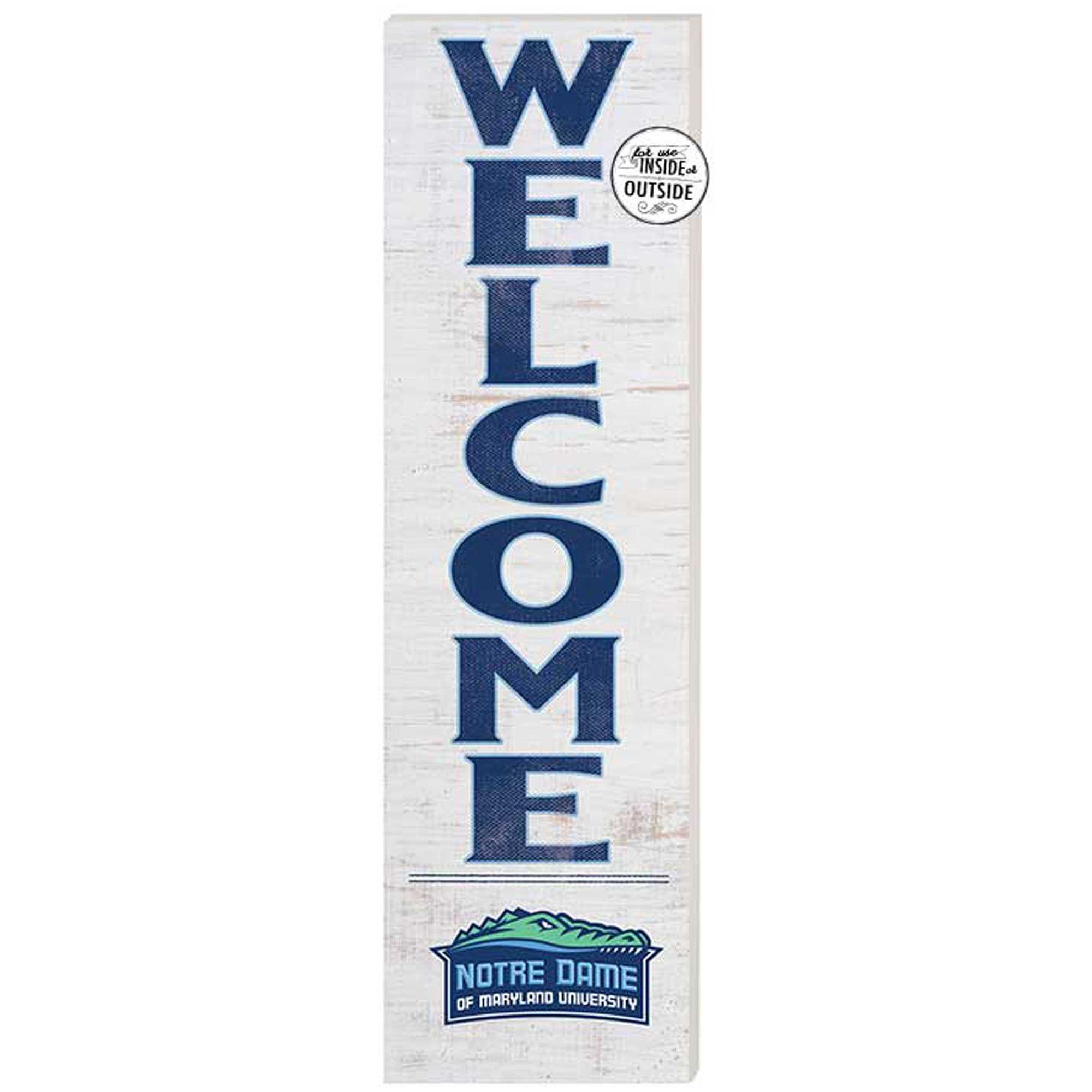 Notre Dame of Maryland Gators 10'' x 35'' Indoor/Outdoor Welcome Sign