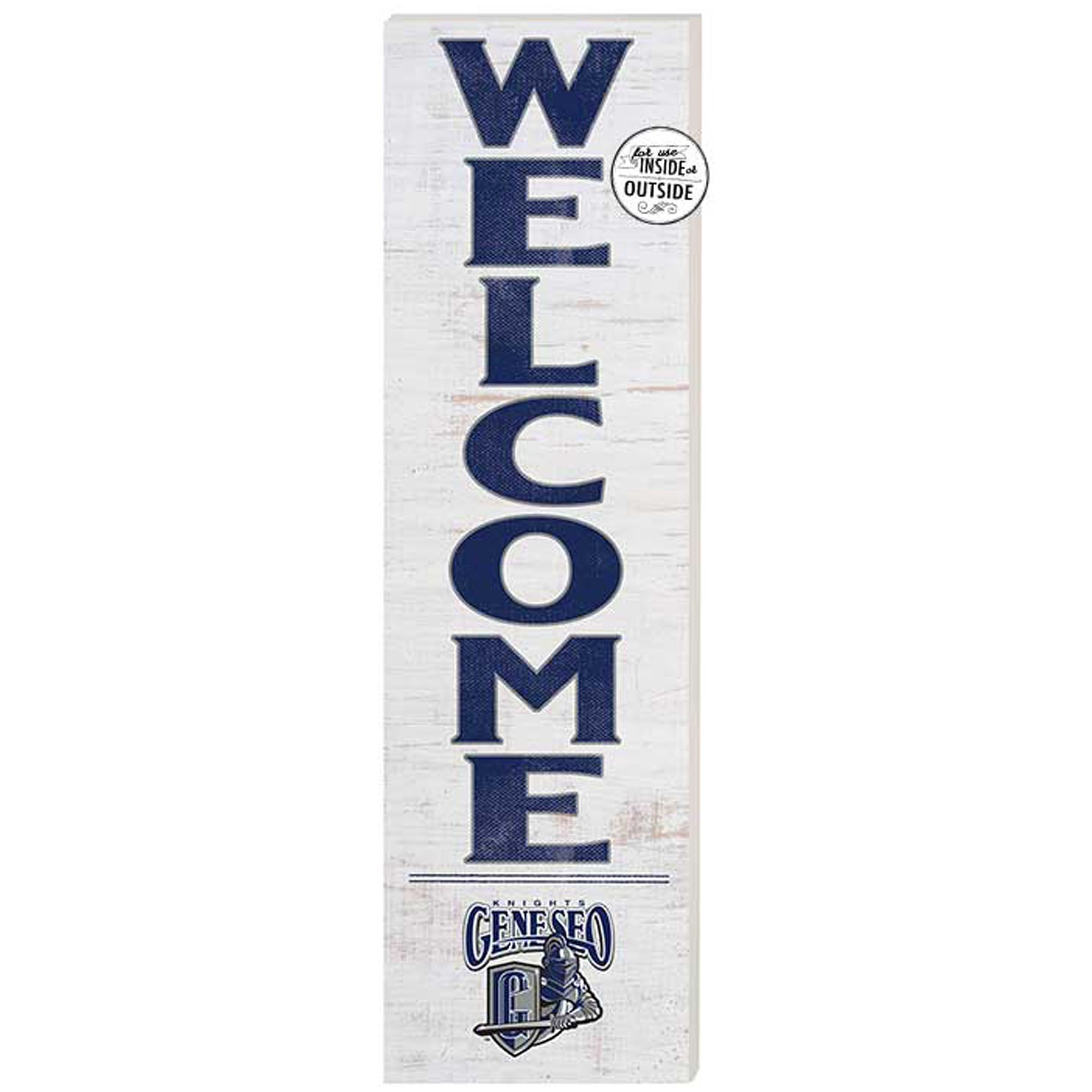 SUNY Geneseo Knights 10'' x 35'' Indoor/Outdoor Welcome Sign