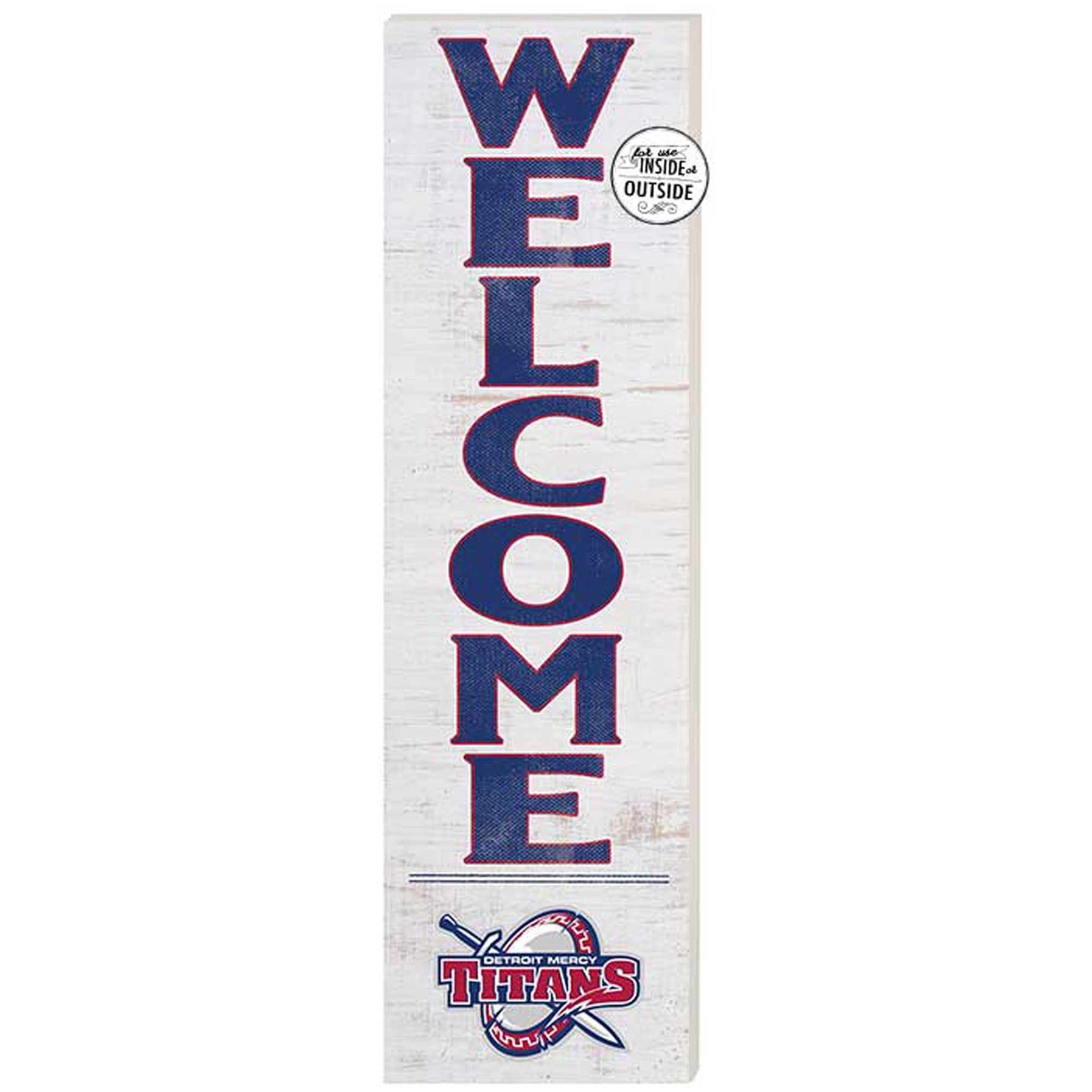 Detroit Mercy Titans 10'' x 35'' Indoor/Outdoor Welcome Sign