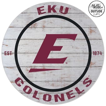 Eastern Kentucky Colonels 20'' Indoor/Outdoor Weathered Circle Sign