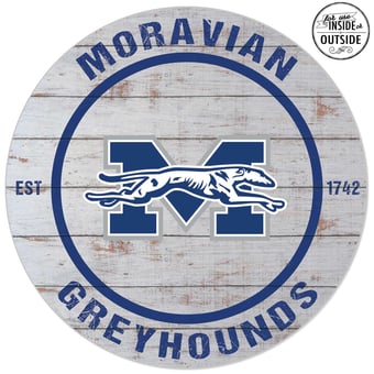 Moravian Greyhounds 20'' Indoor/Outdoor Weathered Circle Sign