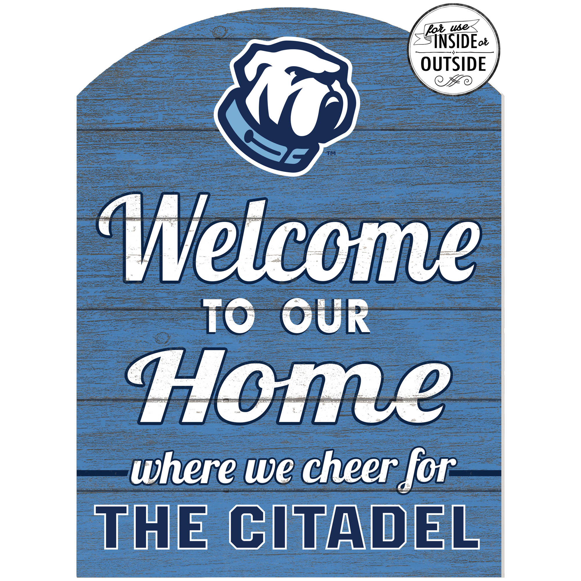 Citadel Bulldogs 16'' x 22'' Indoor/Outdoor Marquee Sign