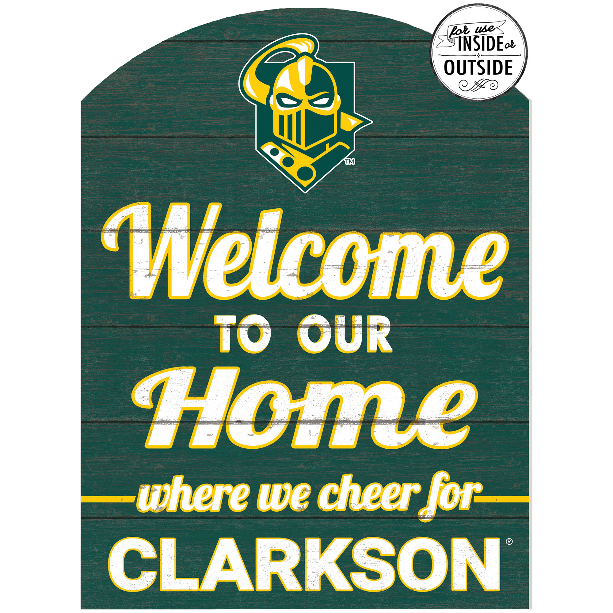 Clarkson Golden Knights 16'' x 22'' Indoor/Outdoor Marquee Sign