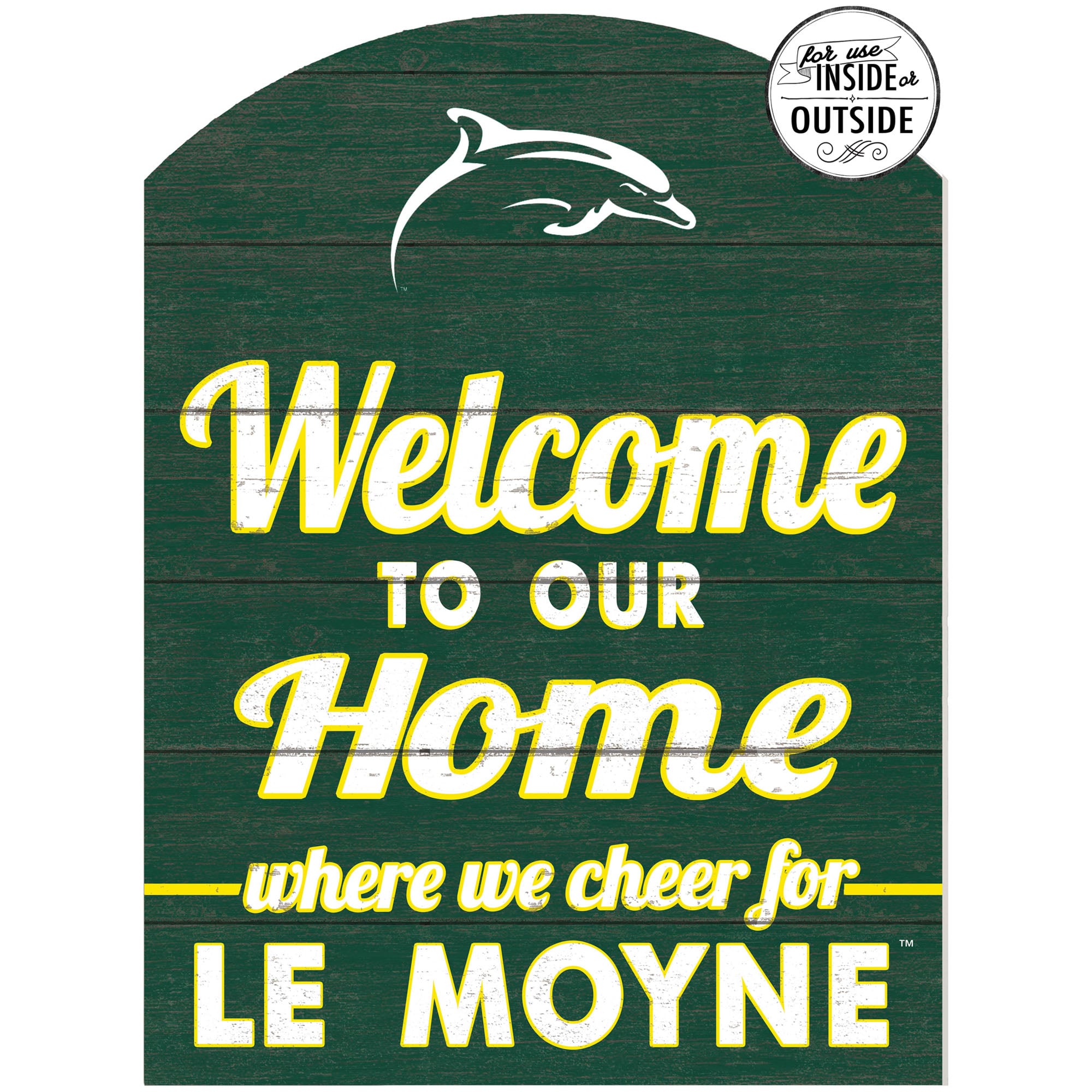 Le Moyne Dolphins 16'' x 22'' Indoor/Outdoor Marquee Sign