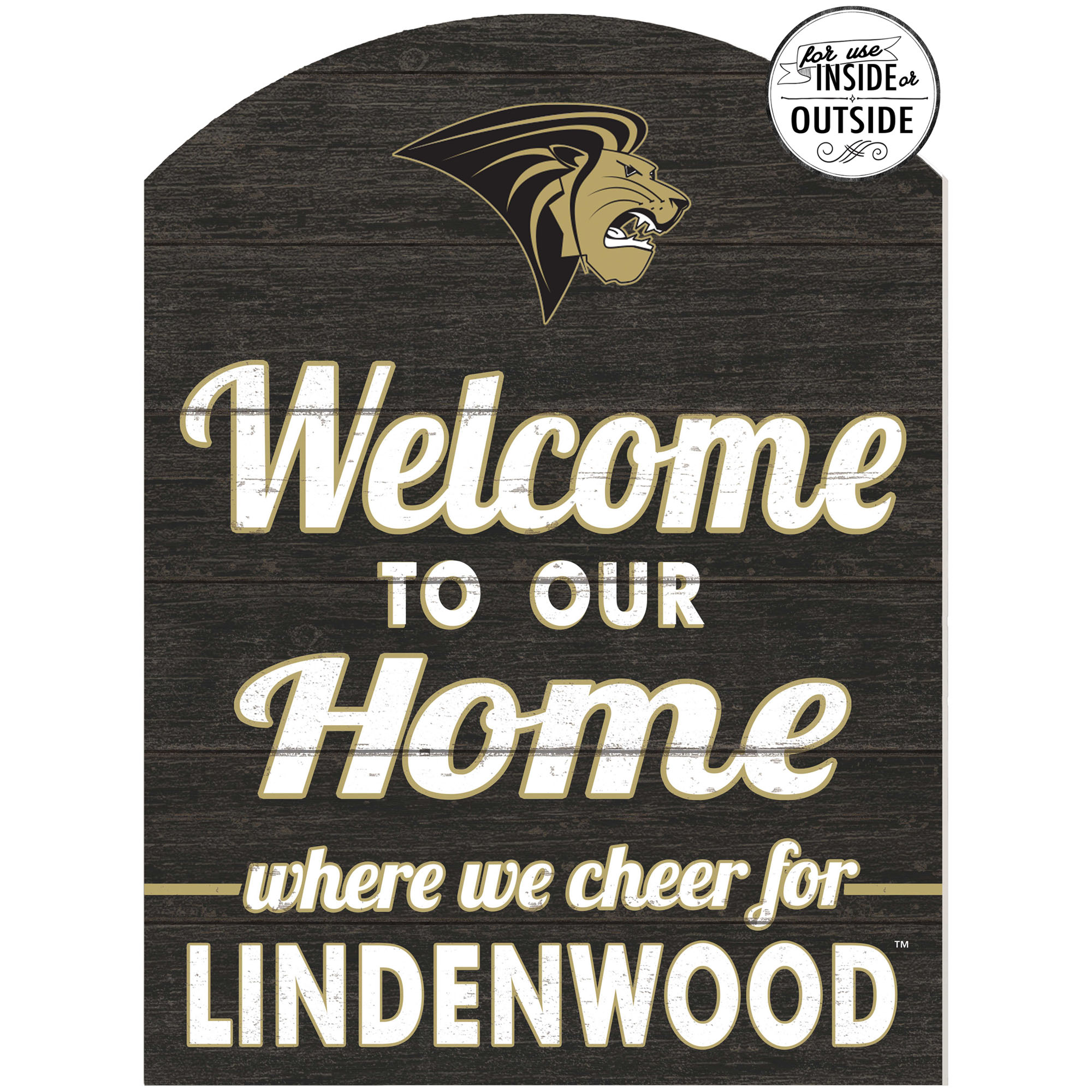 Lindenwood Lions 16'' x 22'' Indoor/Outdoor Marquee Sign