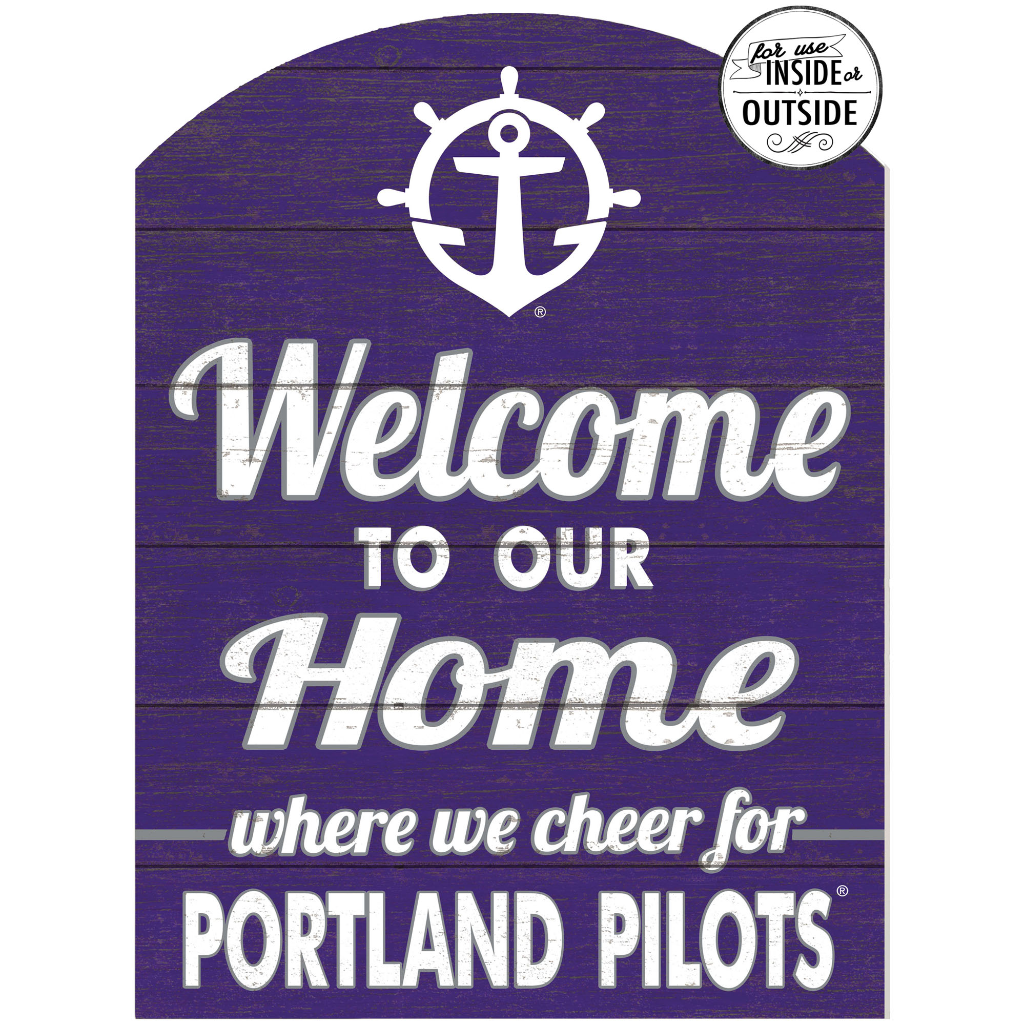 Portland Pilots 16'' x 22'' Indoor/Outdoor Marquee Sign