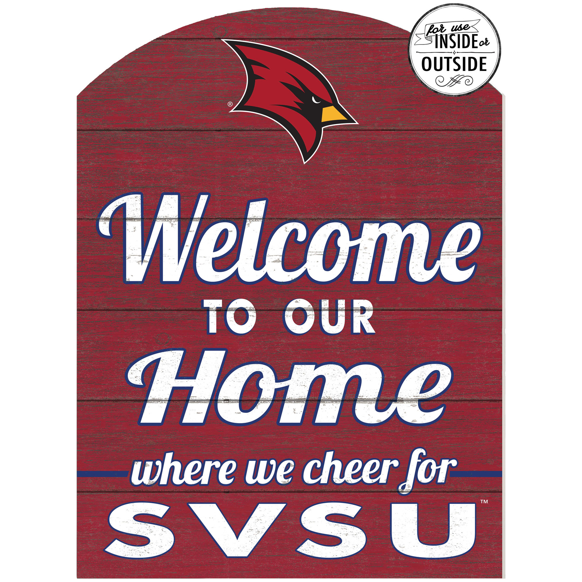 Saginaw Valley State Cardinals 16'' x 22'' Indoor/Outdoor Marquee Sign