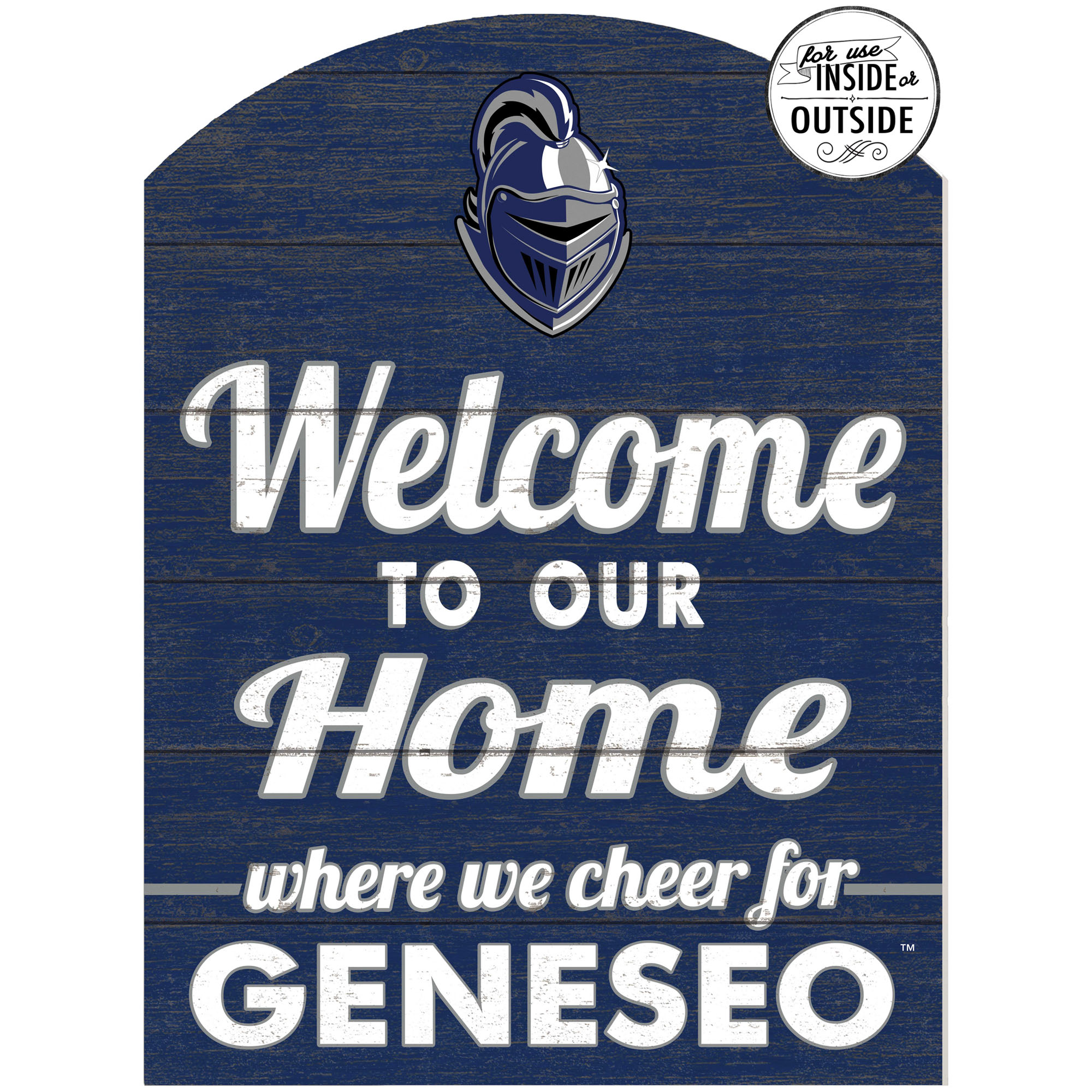 SUNY Geneseo Knights 16'' x 22'' Indoor/Outdoor Marquee Sign