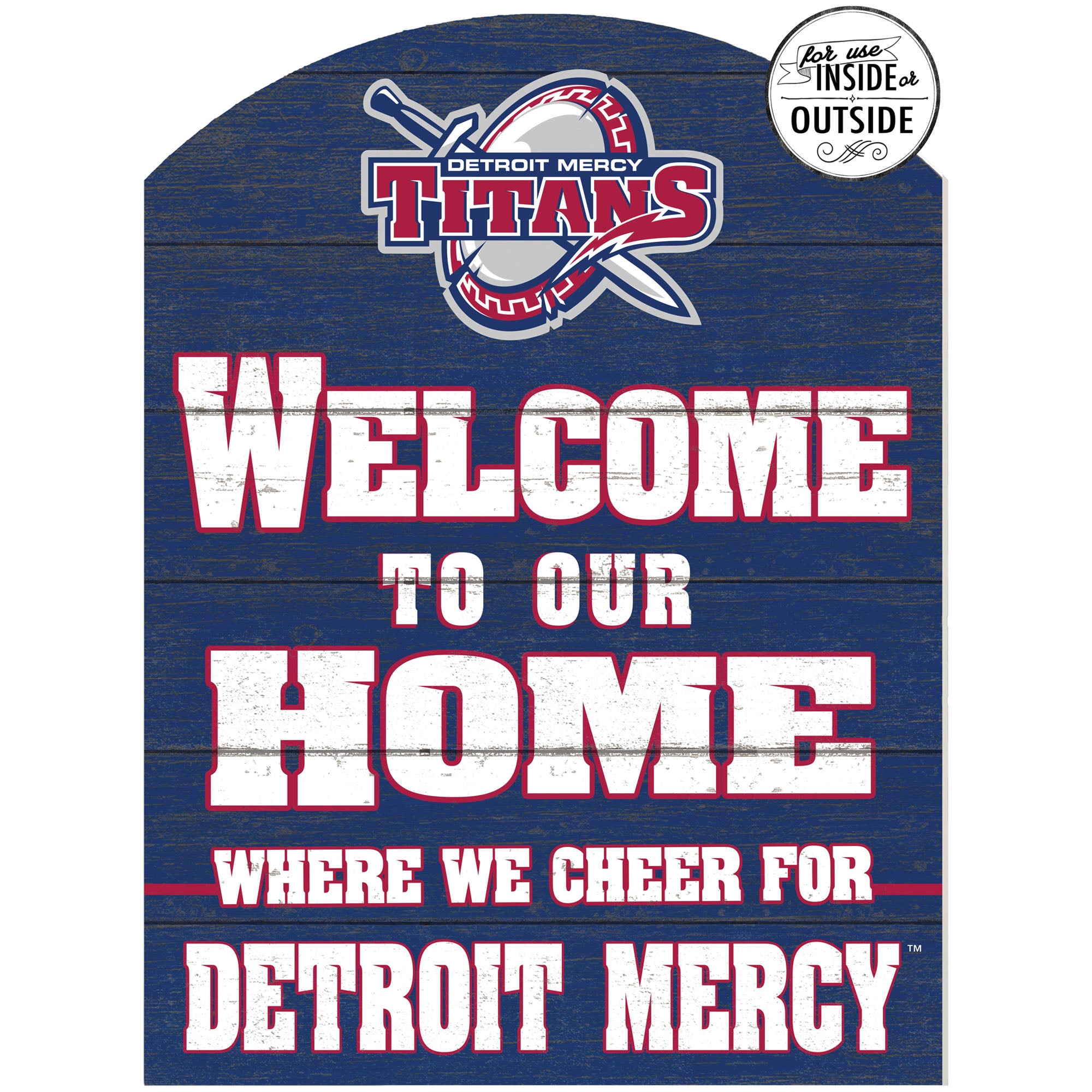 Detroit Mercy Titans 16'' x 22'' Indoor/Outdoor Marquee Sign