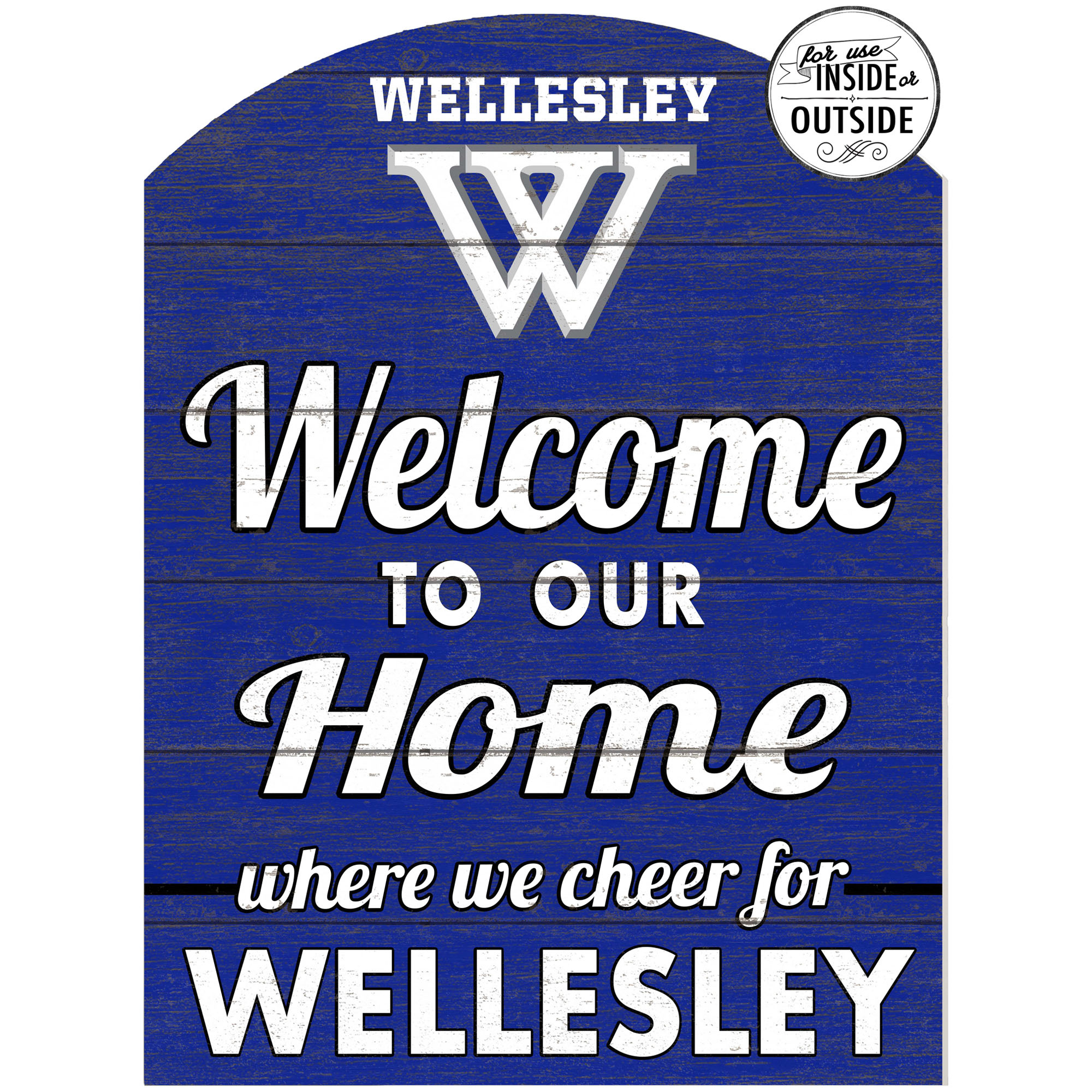 Wellesley Blue 16'' x 22'' Indoor/Outdoor Marquee Sign