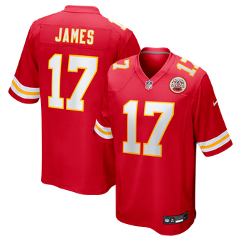 Men's Nike Richie James Red Kansas City Chiefs Game Jersey