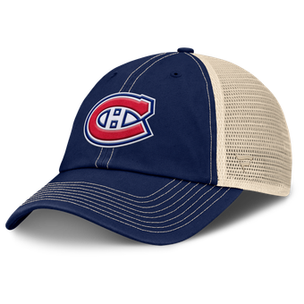 Men's Fanatics Navy/Natural Montreal Canadiens Rival Trucker Adjustable Hat