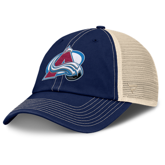 Men's Fanatics Navy/Natural Colorado Avalanche Rival Trucker Adjustable Hat